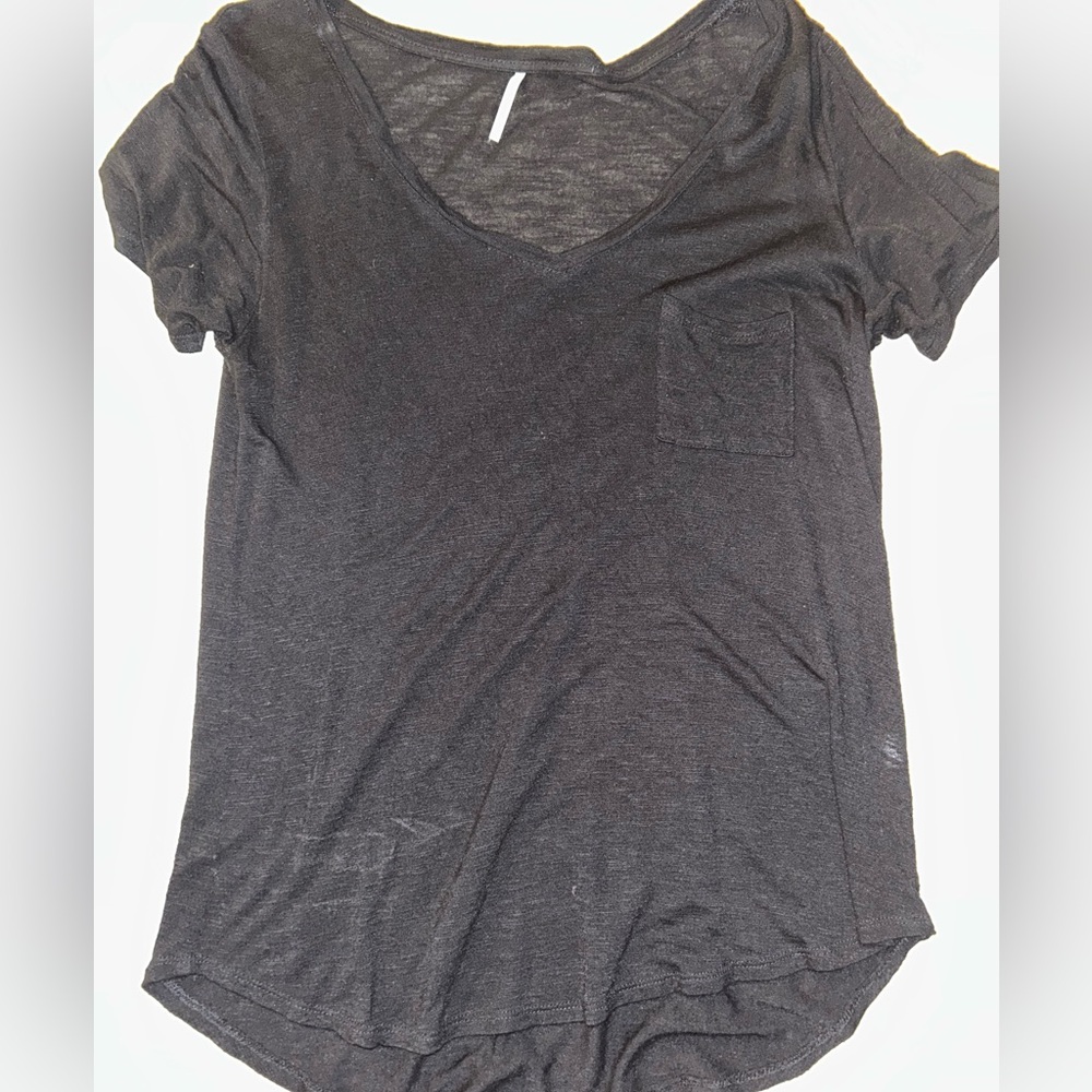 Classic Black Women's V-Neck Top